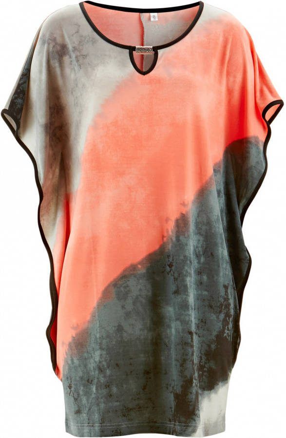 bpc selection Tuniek, zalmkleur gedessineerd, 95% polyester, 5% elastan
