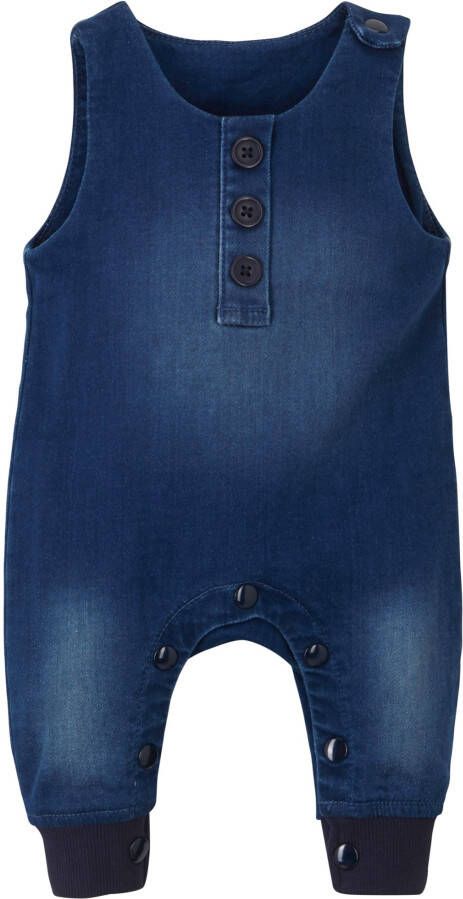 bonprix Baby sweat jumpsuit in denim look