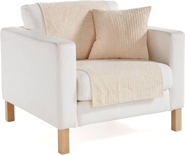 bpc living bonprix collection Bankloper met reliëfstructuur, crème