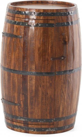 bonprix Bijzettafel vat met wijnrek