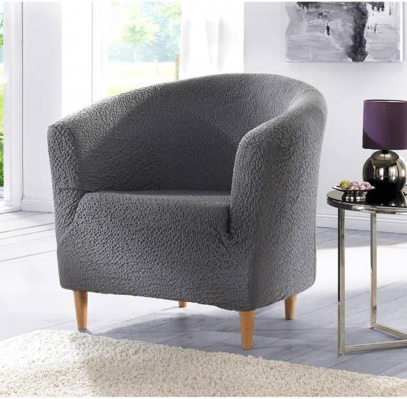 bpc living bonprix collection Fauteuilhoes met crinkle design, antraciet
