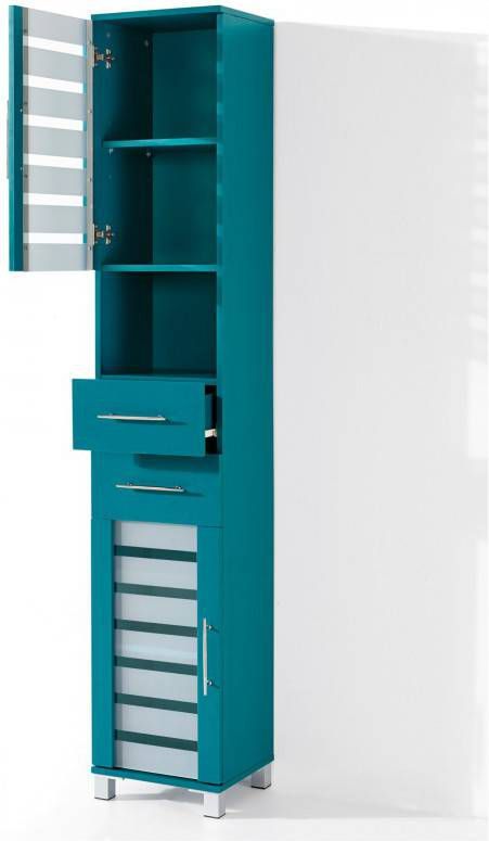bpc living bonprix collection Hoge, smalle kast, petrol, spaanplaat