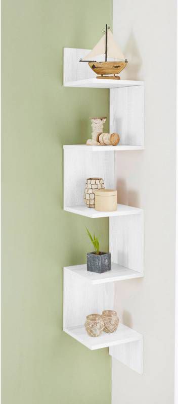 bpc living bonprix collection Hoekrek, wit, spaanplaat