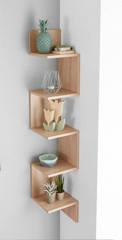 bpc living bonprix collection Hoekrek, sonoma eikenhoutkleur, spaanplaat