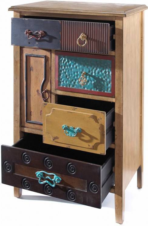 bpc living bonprix collection Ladekast, naturel, metaal, vuren