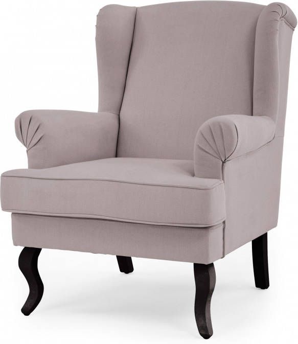 bpc living bonprix collection Oorfauteuil met gedraaide poten, grijs,
