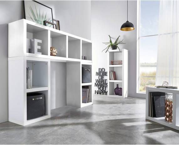 bpc living bonprix collection Rek Kenia (4 vakken), wit, MDF