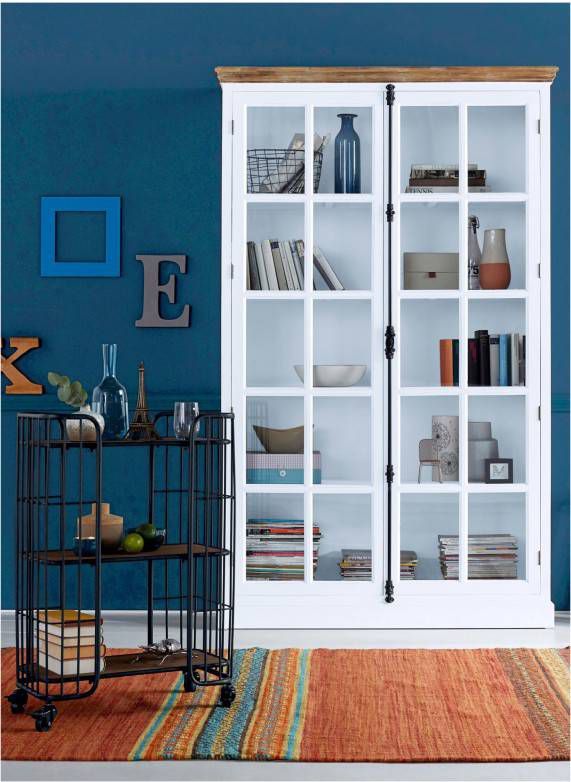 bpc living bonprix collection Rek, bruin, MDF, metaal