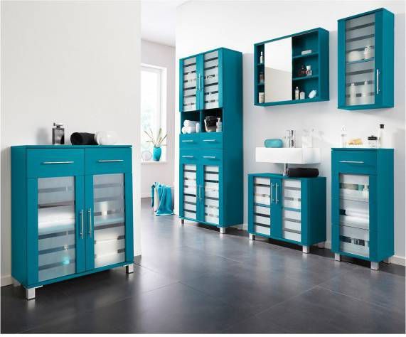 bpc living bonprix collection Spiegelkast Ted, petrol, spaanplaat