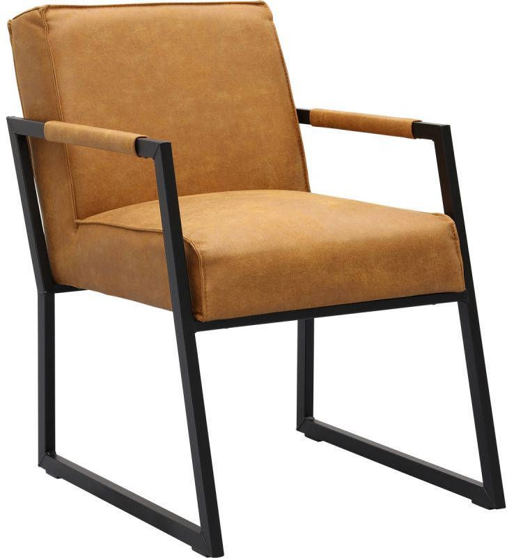 Budget Home Store Eetkamerstoel Kenzo met metalen armleuning