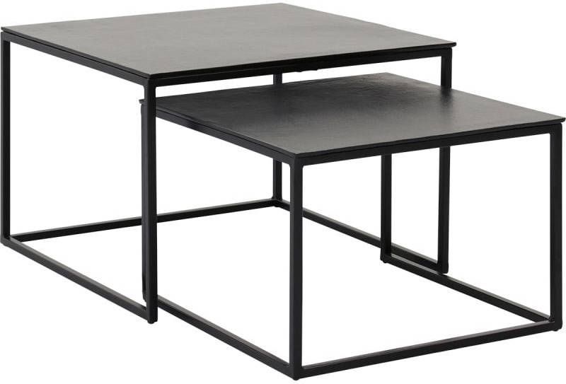 Budget Home Store Salontafel Coco set van 2 alu black antique
