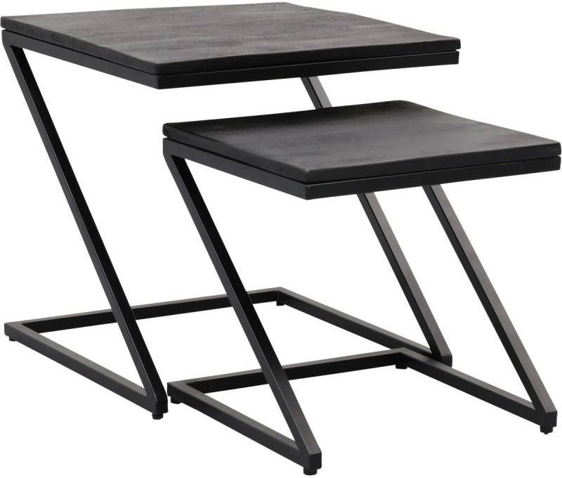 Budget Home Store Salontafel Zaza zwart set van 2