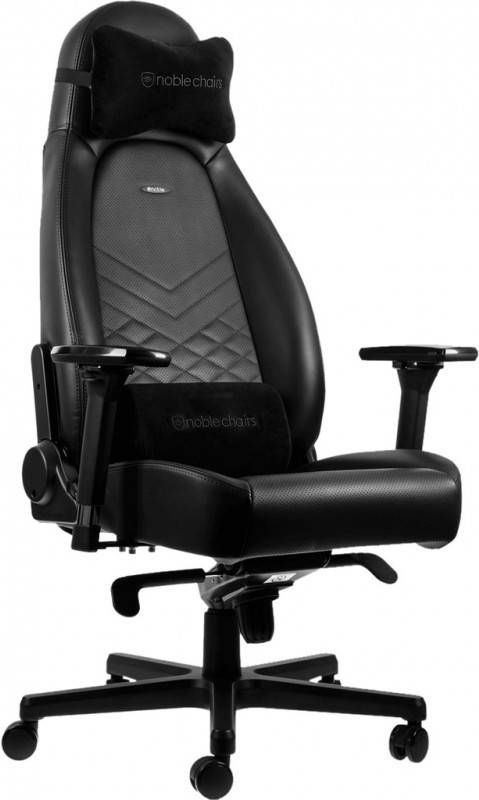 Noblechairs ICON Gaming Stoel PU Faux Leather whiteblack Noblechairs HERO Gaming Stoel PU Faux Leather black white