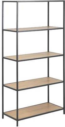 24Designs Bradley Open Vakkenkast B77 X D35 X H150 Cm Eiken Decor