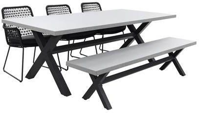 4 Seasons Taste Athena/Verona 220 cm. tuinset met bank 5 delig