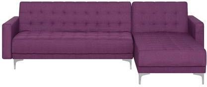 Beliani ABERDEEN Bank(linkszijdig)paars 241x112