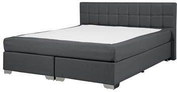 Beliani ADMIRAL Boxspring grijs 160x200