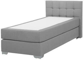Beliani ADMIRAL Boxspring grijs 90x200