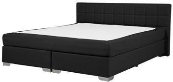 Beliani ADMIRAL Boxspringbed Zwart Polyester 180x200