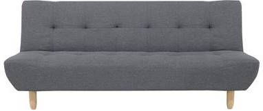 Beliani Alsten Driezitsbank grijs polyester