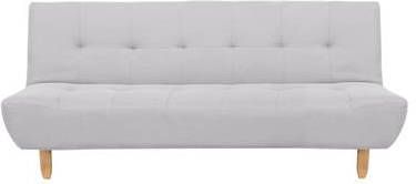 Beliani Alsten Driezitsbank grijs polyester