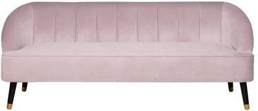 Beliani ALSVAG Driezitsbank roze