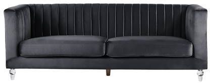 Beliani ARVIKA Driezitsbank zwart