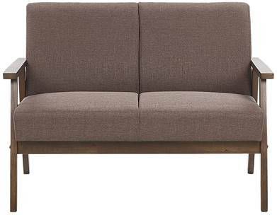 Beliani ASNES Tweezitsbank bruin