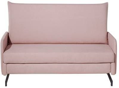 Beliani BELFAST Slaapbank roze 197x140