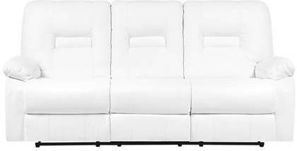 Beliani BERGEN Driezitsbank wit