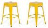 Beliani CABRILLO set van 2 barkrukken geel online kopen
