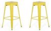Beliani CABRILLO Set van 2 barkrukken geel online kopen