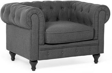 Beliani Chesterfield Fauteuil Polyester 75 X 110 Cm