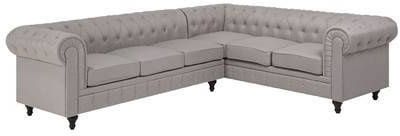 Beliani CHESTERFIELD Hoekbank(linkszijdig)beige