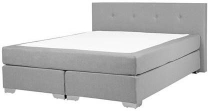 Beliani CONSUL Boxspring grijs 160x200