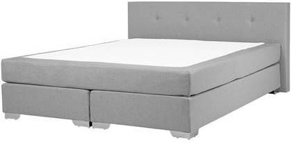 Beliani CONSUL Boxspring grijs 180x200