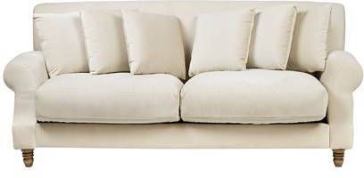 Beliani EIKE Driezitsbank beige