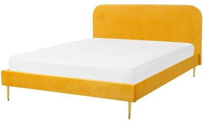 Beliani FLAYAT Bed geel 140x200