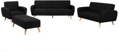 Beliani FLORLI Bankstel zwart