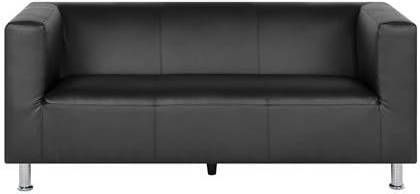 Beliani FLORO Driezitsbank zwart