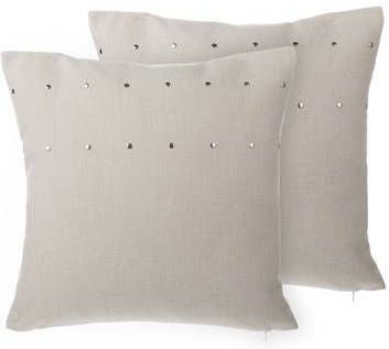 Beliani Gaura Sierkussen beige polyester