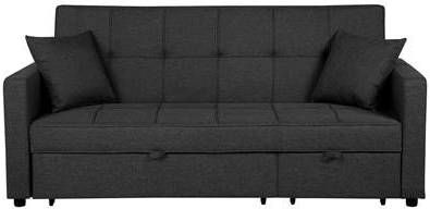 Beliani Glomma Slaapbank grijs polyester