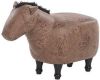 Beliani Horse Dierenhocker bruin kunstleer online kopen