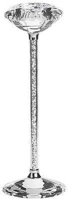 Beliani Kofi Slim Kandelaar zilver glas