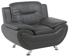 Beliani Leira Fauteuil Kunstleer 86 X 113 Cm