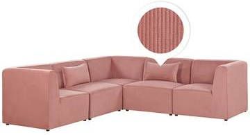 Beliani LEMVIG Bank(rechtszijdig)roze