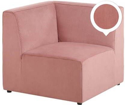 Beliani LEMVIG Hoekmodule roze