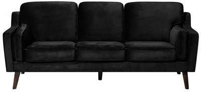 Beliani LOKKA Driezitsbank zwart