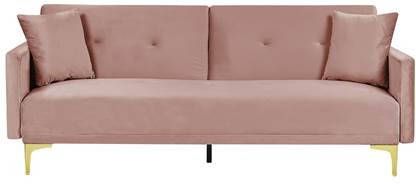 Beliani LUCAN Slaapbank roze 175x102