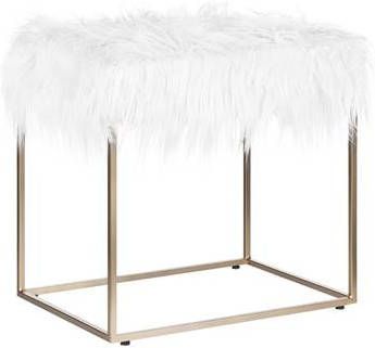 Beliani MANHATTAN Hocker wit